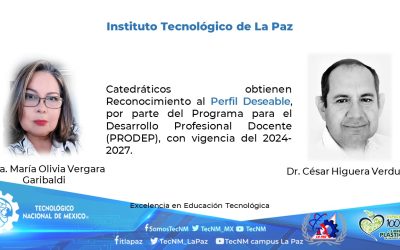 Docentes del IT de La Paz obtienen Reconocimiento al Perfil Deseable